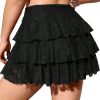 Black lace skirt